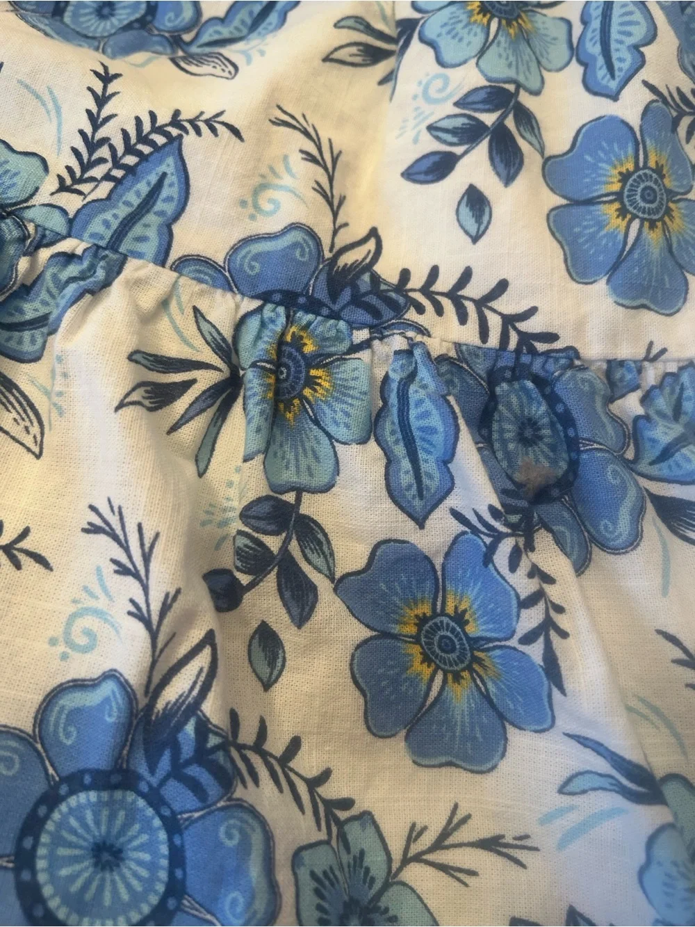 Haute Hippie White and Blue Floral Kids Matching Set